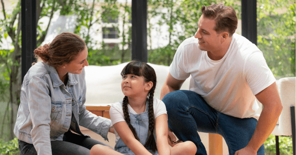 Parent Practicing Positive Parenting with Gen Z Child at the Best Pre Nursery School in Gurgaon