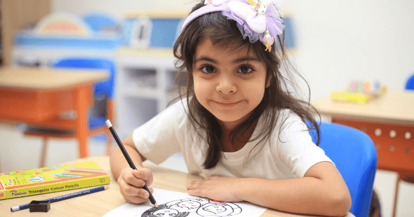 Preschooler Engaging in Artistic Expression